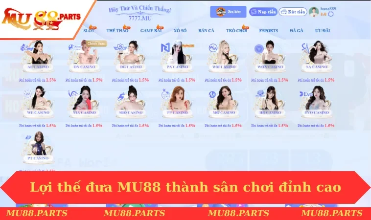 Lợi thế đưa MU88 thành sân chơi đỉnh cao