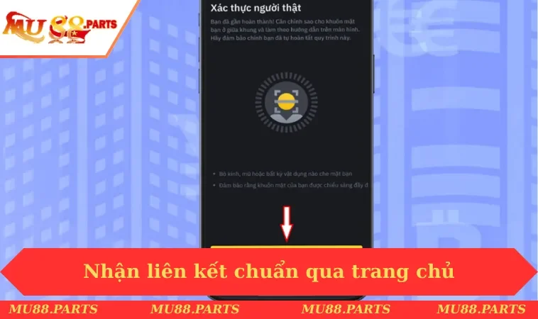 Nhận liên kết chuẩn qua trang chủ