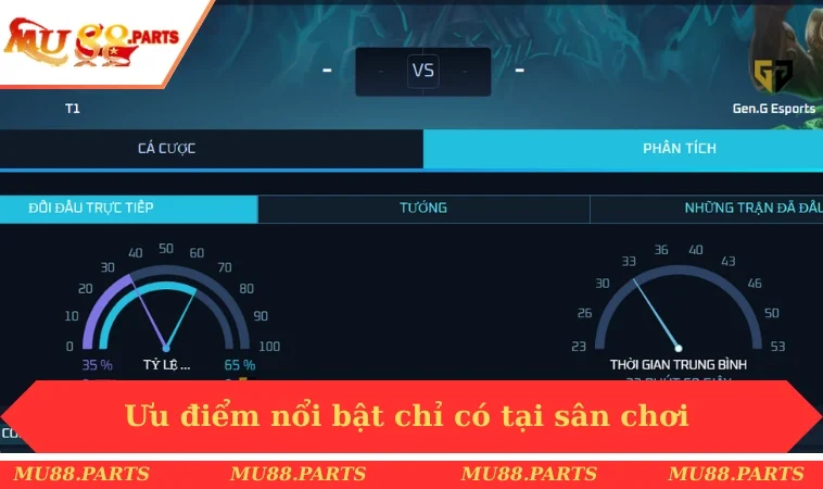 Ưu điểm nổi bật chỉ có tại sân chơi  